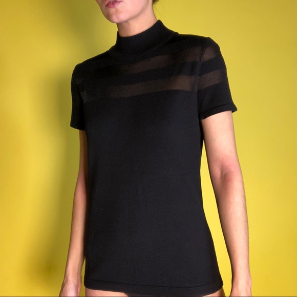 Vintage Carmen  Blouse Black -Q-33 - Picture 7 of 7